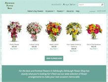 Tablet Screenshot of edinburghflowershop.com